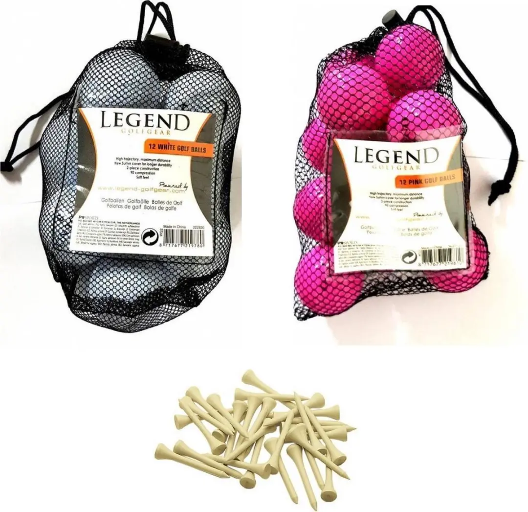 Legend Distance Golfballen Roze/Wit