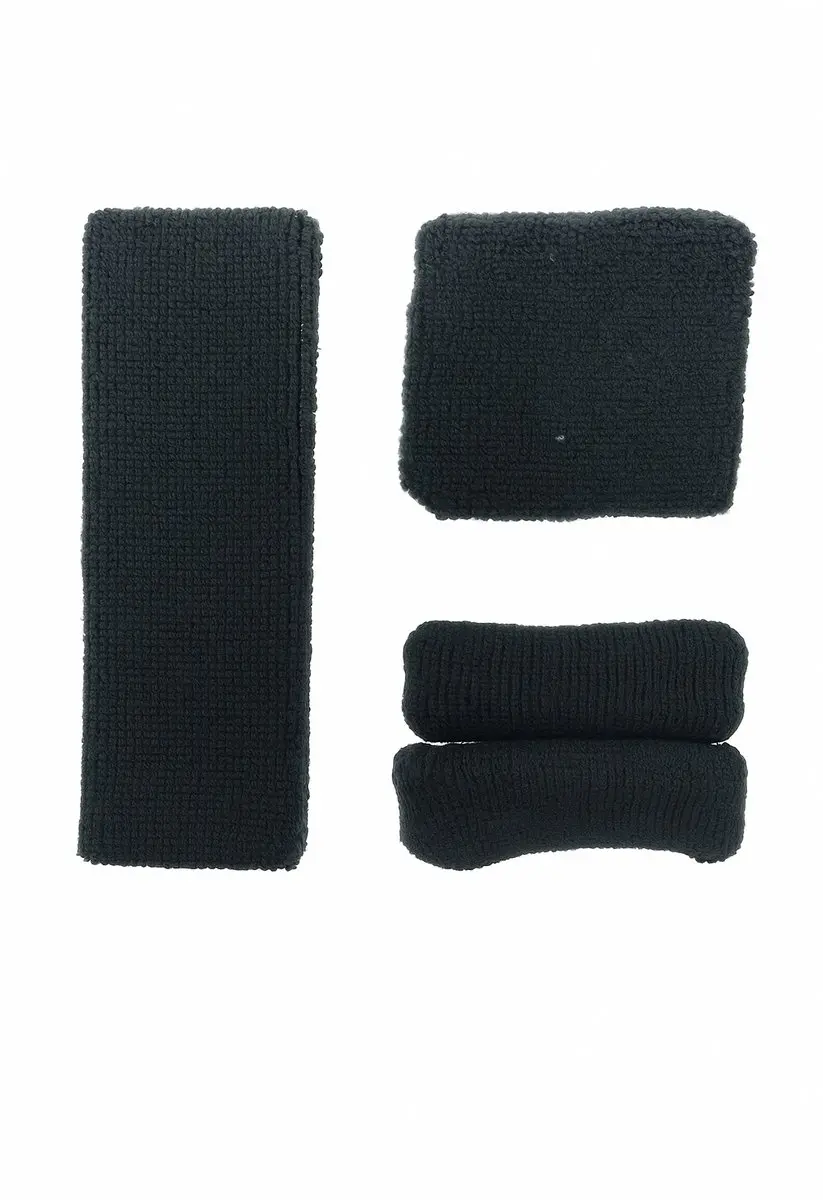 Zenner Zweetbanden Set - Hoofdband & 2 Polsbanden Zwart