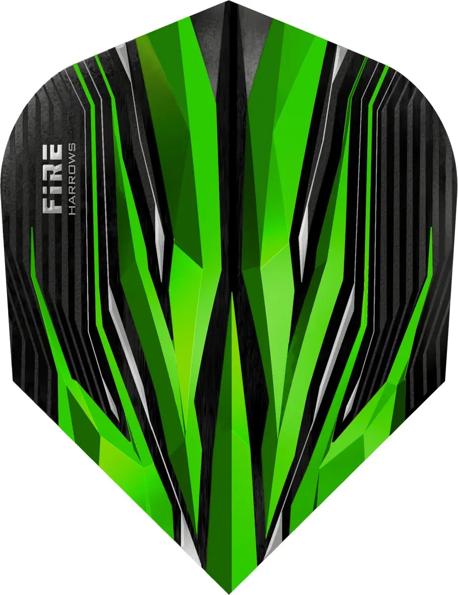 Harrows Fire Green Dart Flights HF1101