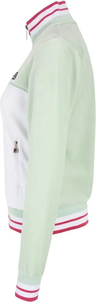 Fila Zabiz Track Jacket Dames - XS - Silt Green-Bright White