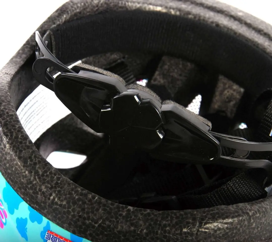 Volare Kinderfietshelm XS - 47-51cm - Blauw Roze Bloemetjes