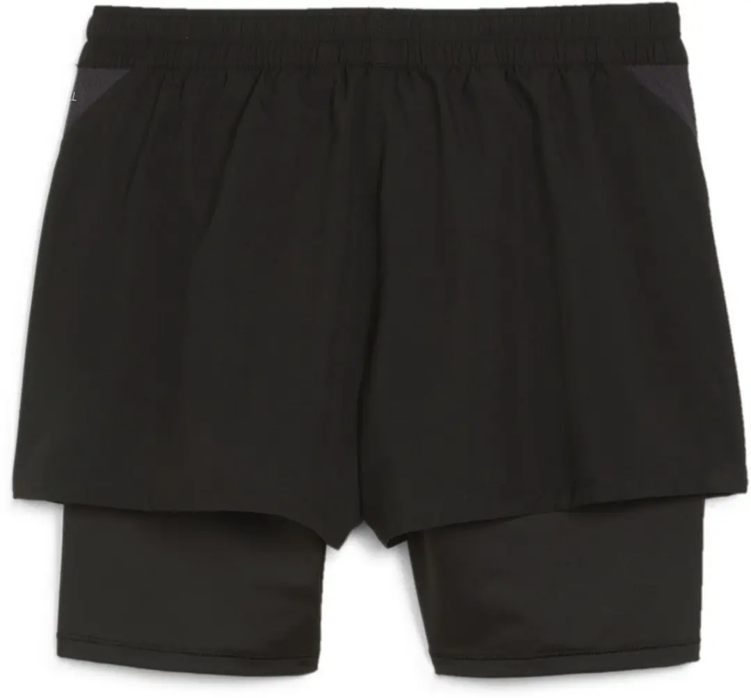 PUMA TeamGoal 2-in-1 Sportshort Dames M - Zwart/Wit
