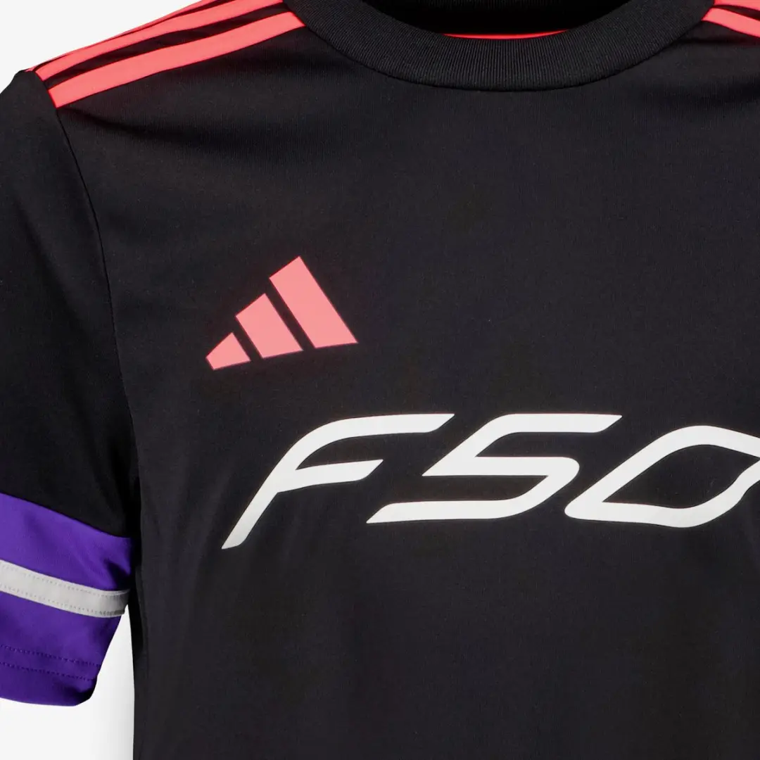 Adidas F50 JSY Y Kinder Voetbalshirt - Maat 176 - Zwart/Paars