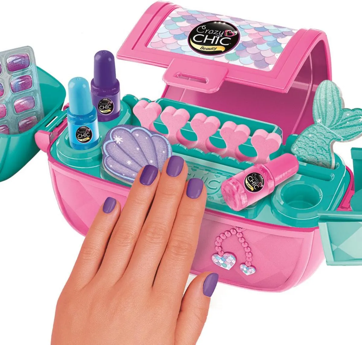 Clementoni Crazy Chic Nail Art Case - Nagellakset 27ml - Multikleur - afbeelding 6 van 6