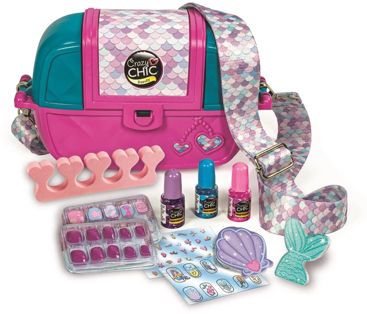 Clementoni Crazy Chic Nail Art Case - Nagellakset 27ml - Multikleur