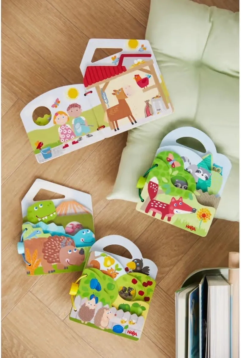 Haba Houten Babyboek Trekker - Meerkleurig