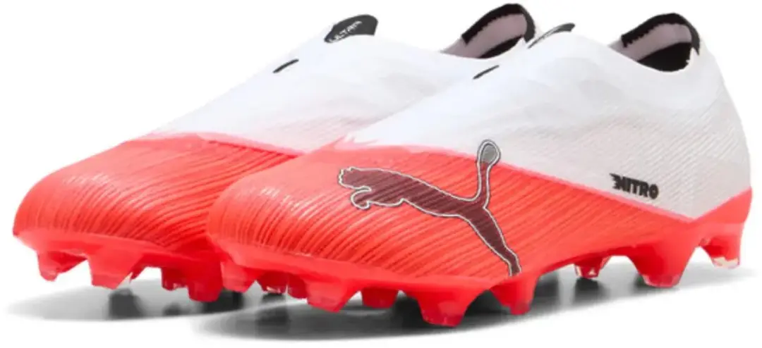 PUMA Ultra Nitro 7 Match Voetbalschoenen FG/AG - Rood/Wit - EU 42