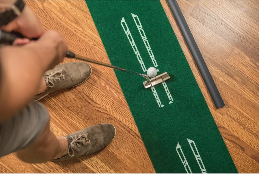 Sklz Accelerator Pro Mat met Balretour - Indoor Putting - Groen