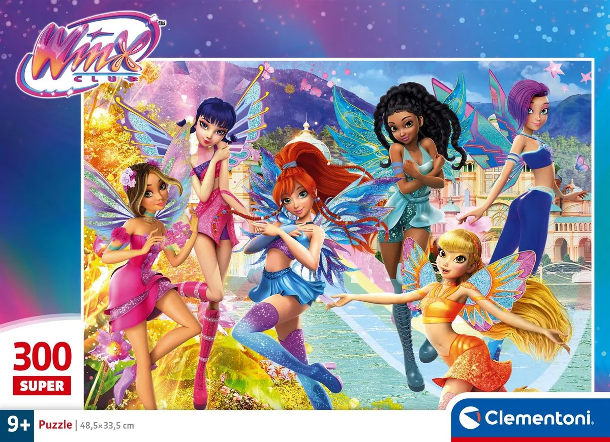 Clementoni Winx Puzzel 300 Stukjes - Multikleur