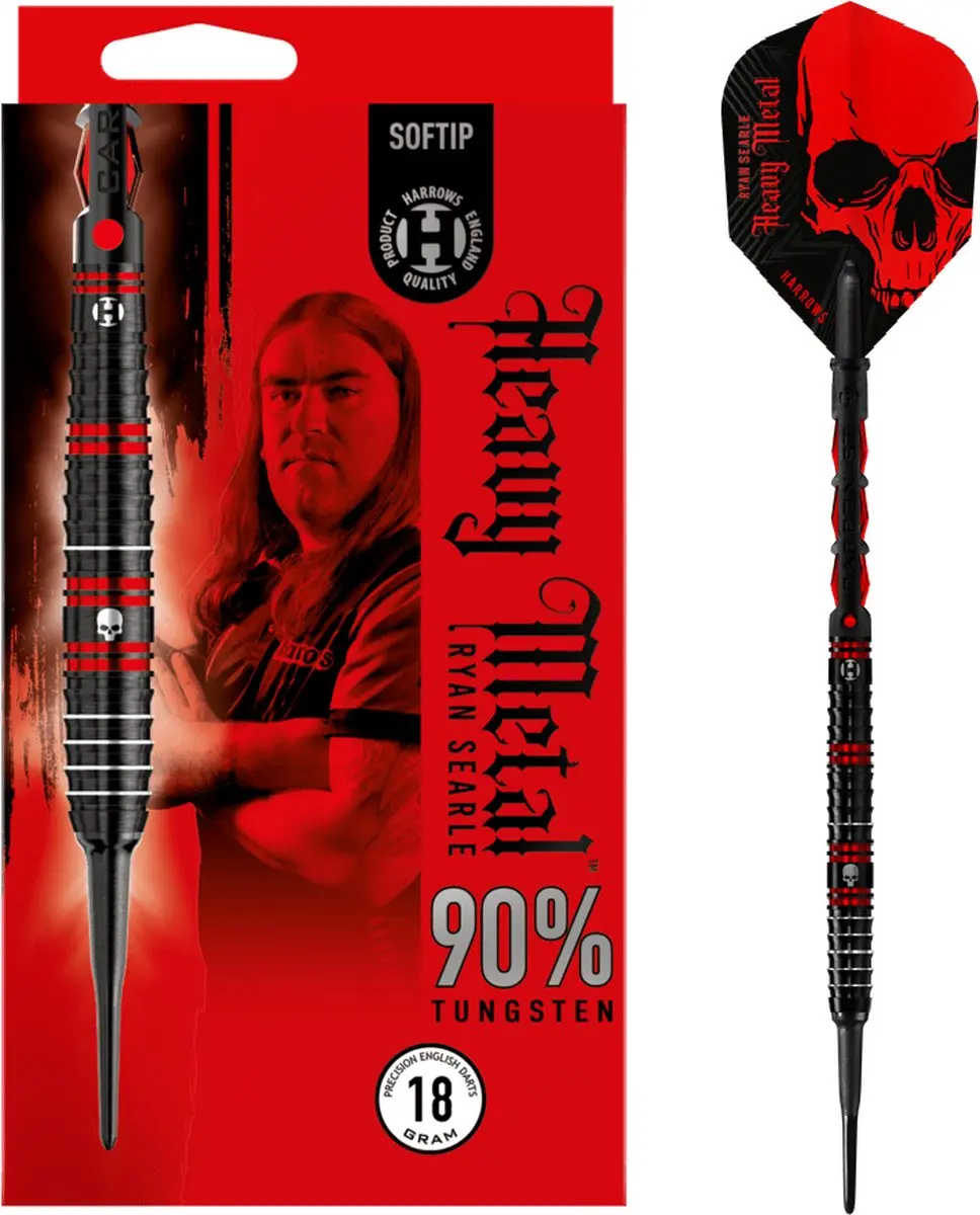 Harrows Ryan Searle 90% Soft Tip Darts - 3 Stuks