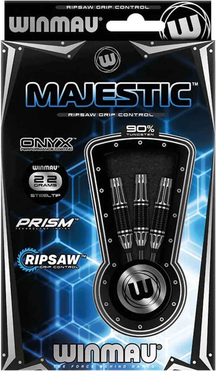 Winmau Majestic Dartpijlen 22g - 3 Stuks - afbeelding 6 van 6