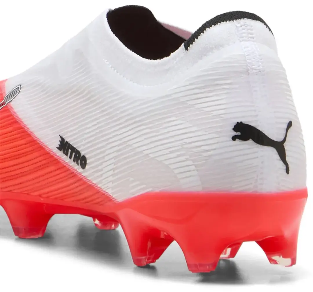 PUMA Ultra Nitro 7 Voetbalschoenen FG/AG - Rood/Wit - 44
