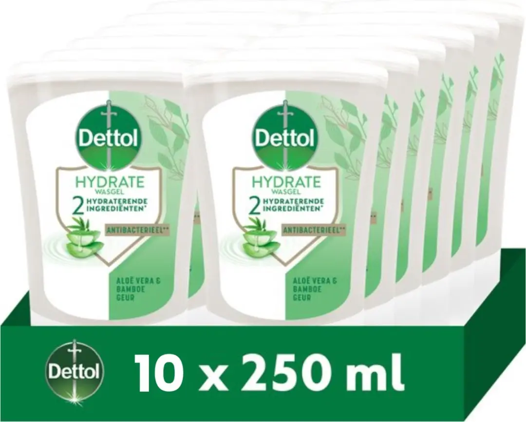 Dettol No-Touch Handzeep Navulling Aloë Vera & Bamboe 250ml