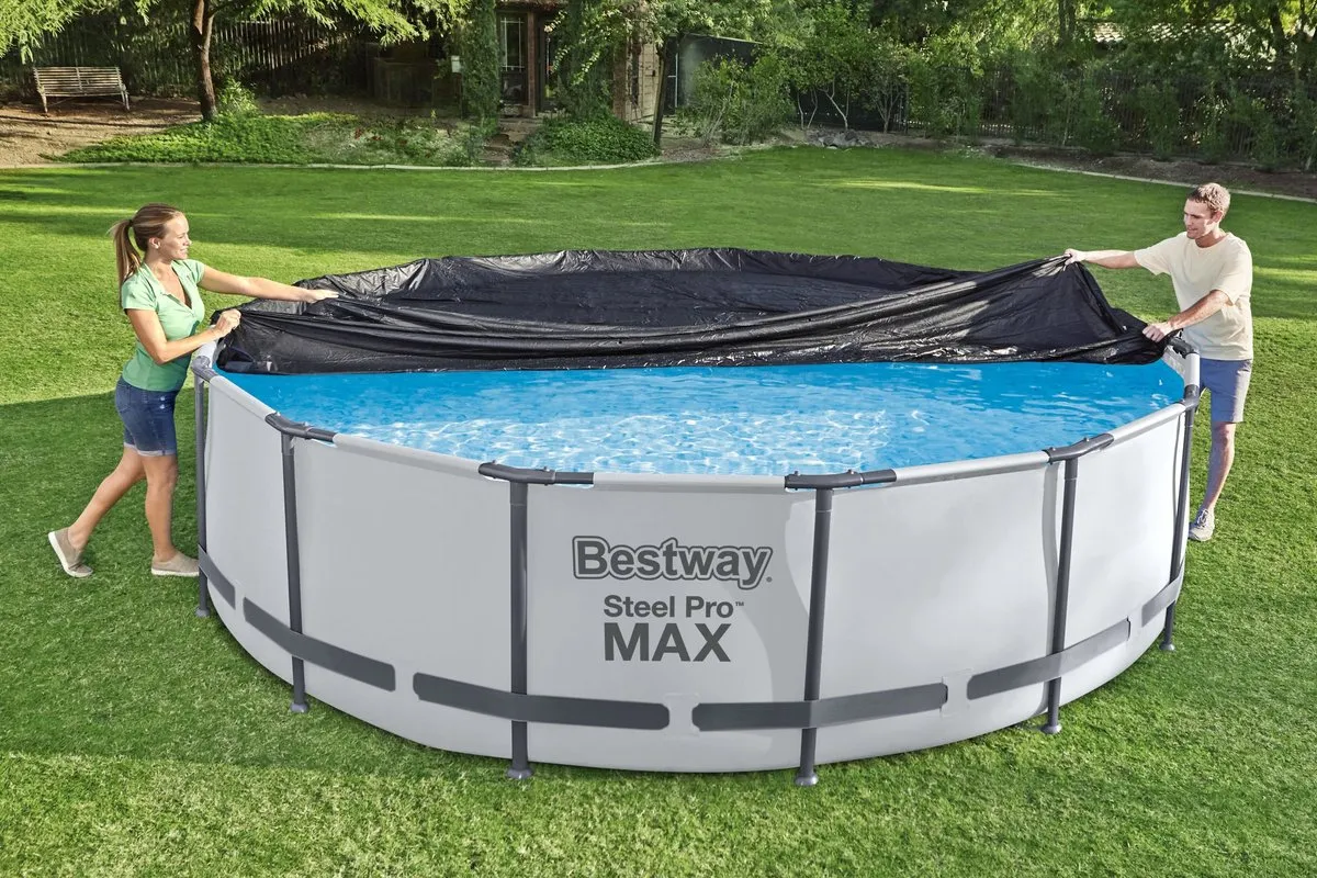 Bestway Zwembad Afdekzeil 366cm - Zwart