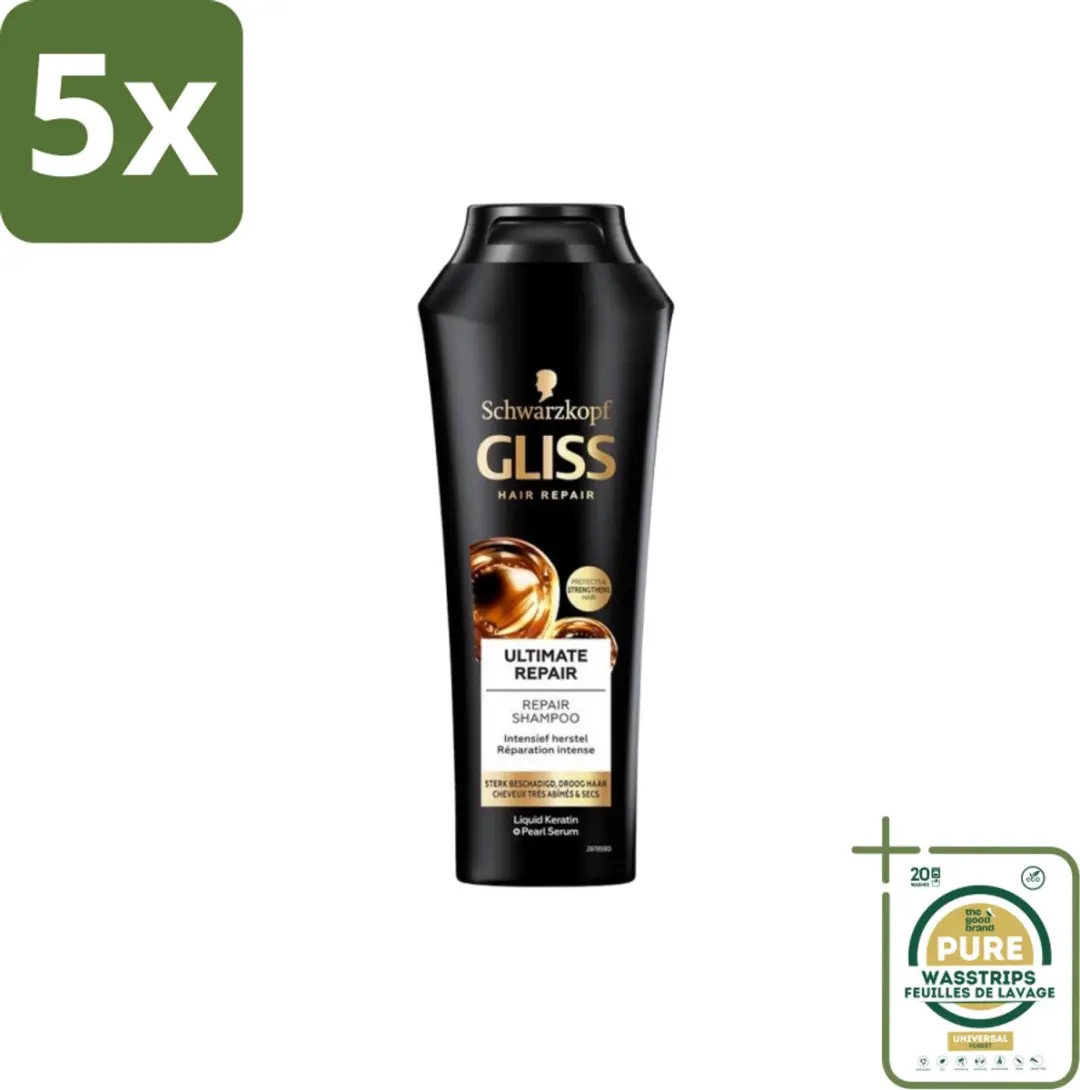 Gliss Kur Ultimate Repair Shampoo 250ml - 5x250ml