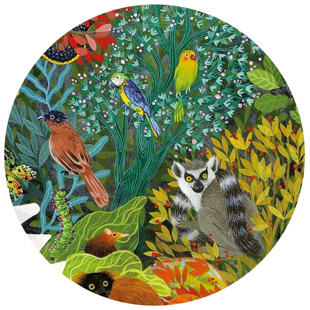 Djeco Puzz'Art Kameleon Puzzel - 10 Stuks - Meerkleurig