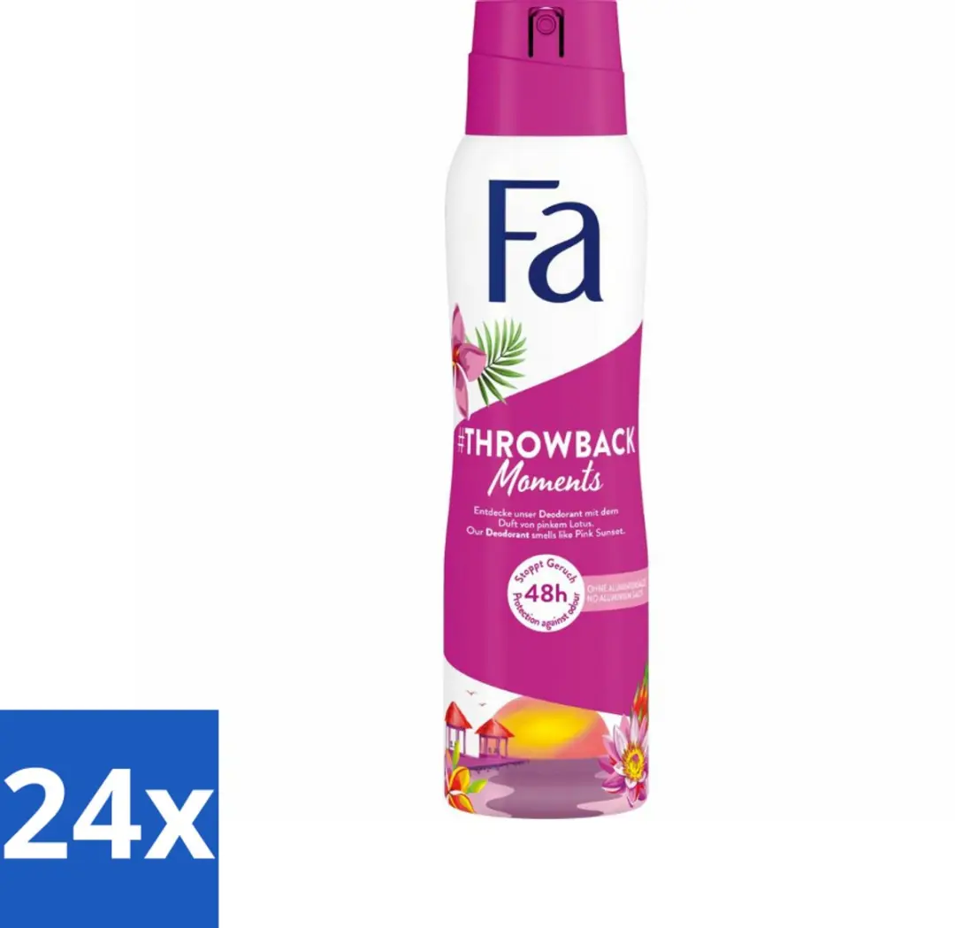 Fa Deodorant Spray Throwback Moments Roze Lotus 150ml