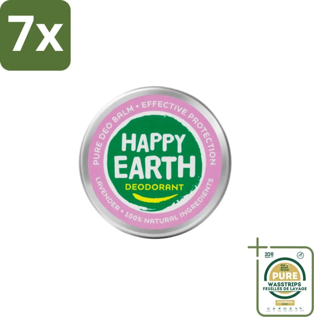 Happy Earth Deodorant Balm Lavendel - 7x45g
