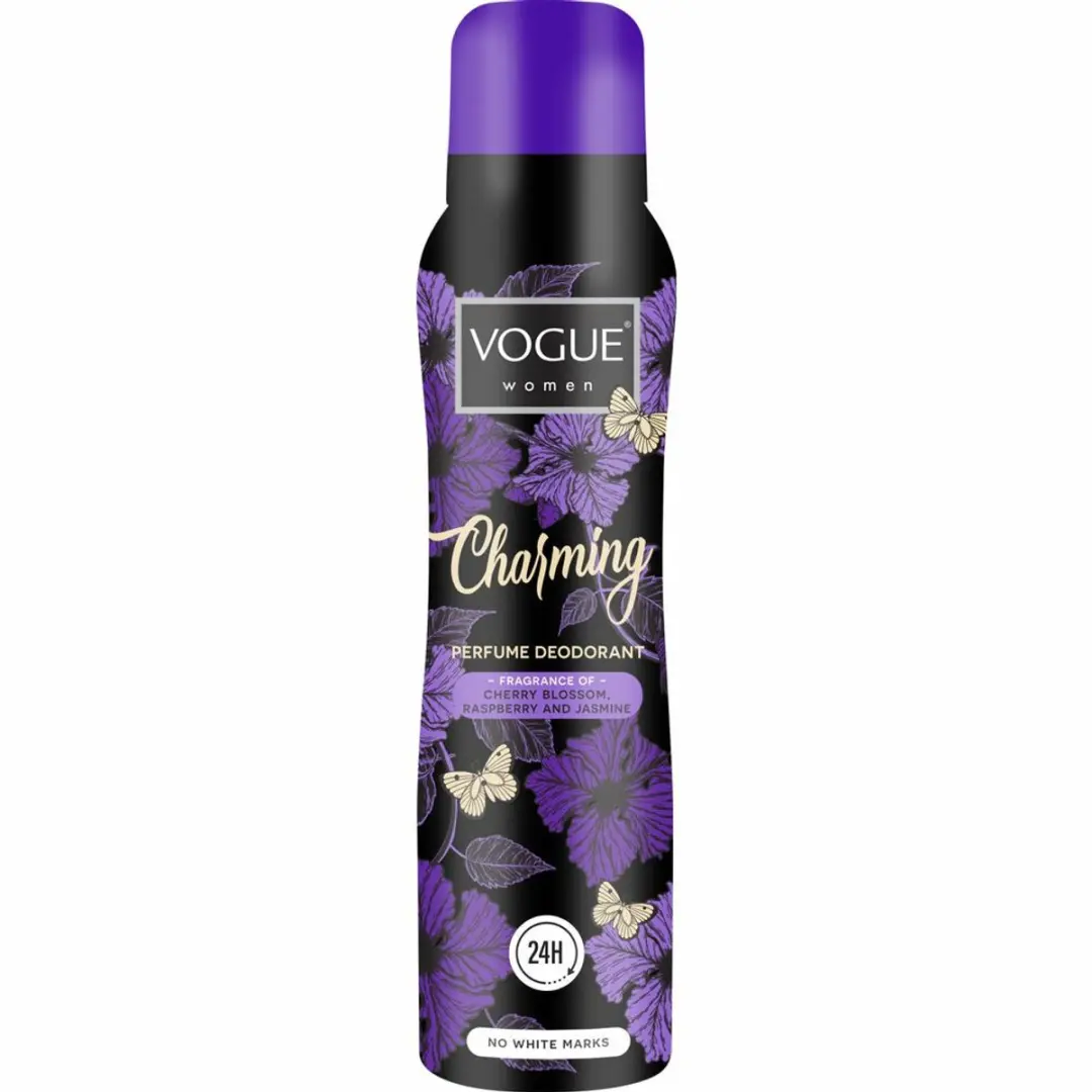 Vogue Charming Parfum Deodorant 150ml - Japanse Kersenbloesem - 20 Stuks
