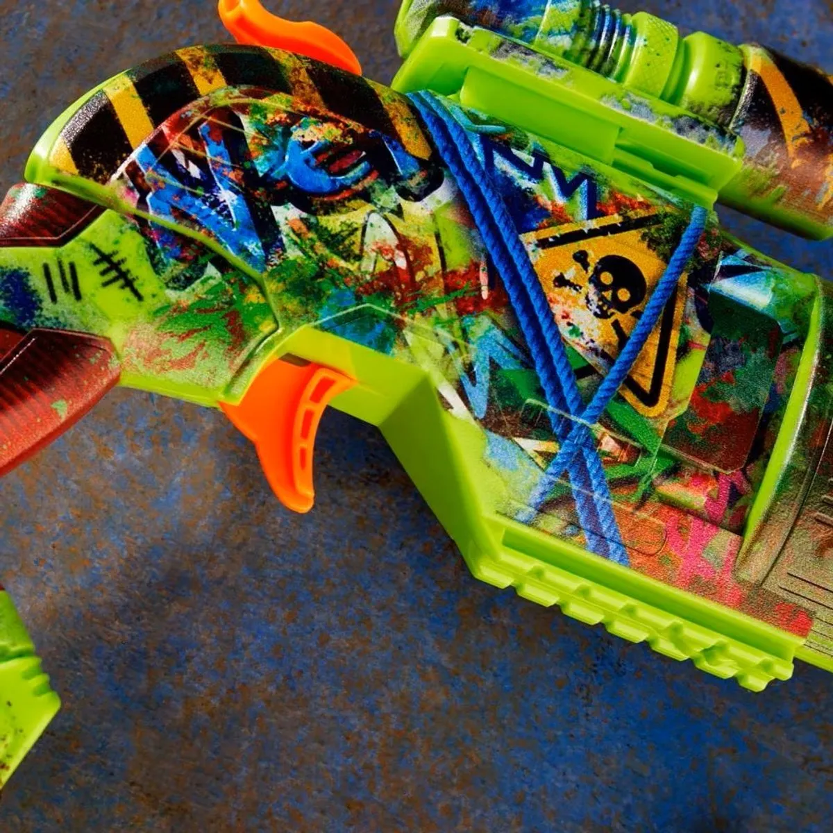 Nerf Zombie Driller Blaster F8960 - 16 Elite-darts - Groen