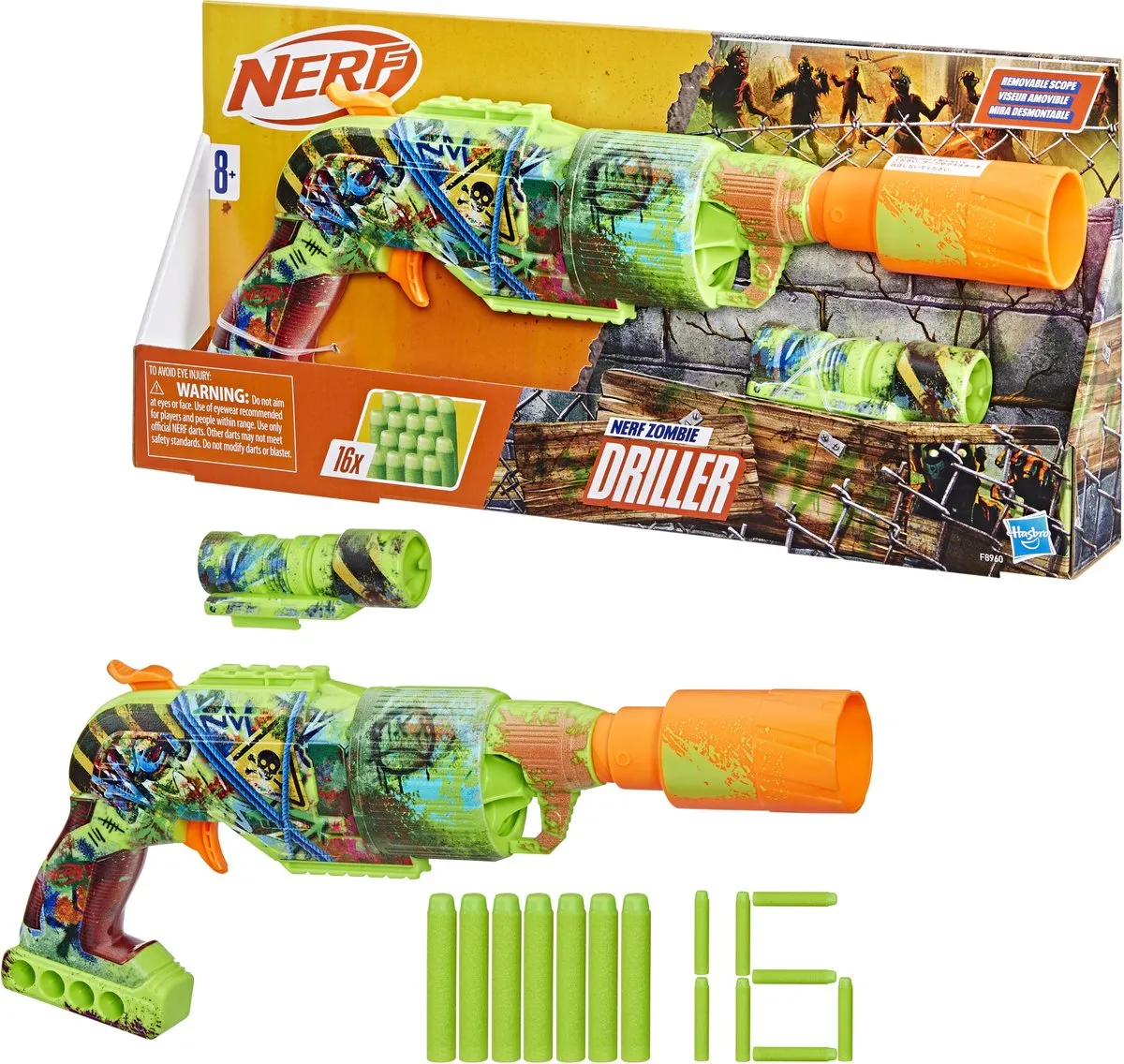 Nerf Zombie Driller Blaster F8960