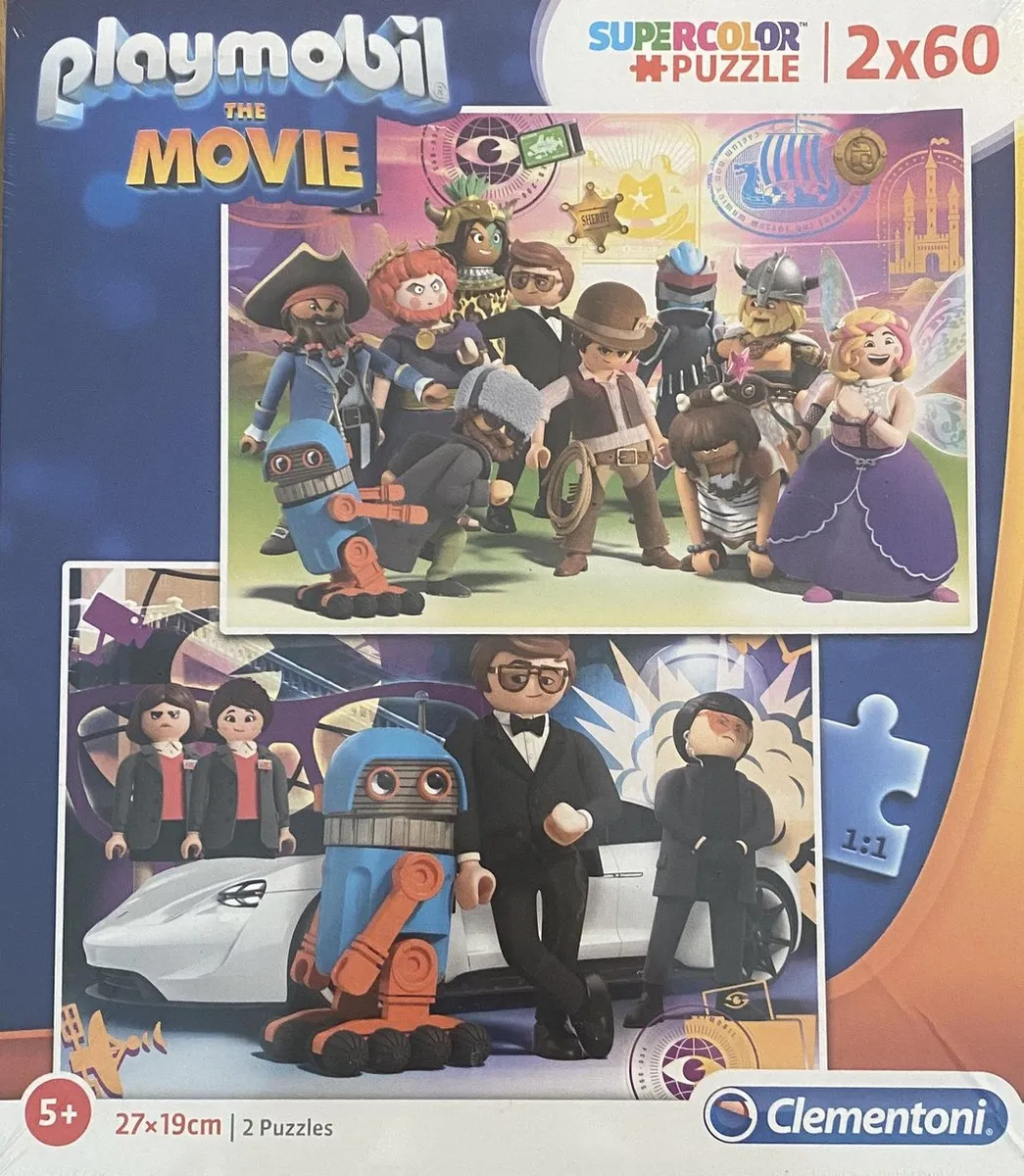 Clementoni Supercolor Puzzel Playmobil The Movie