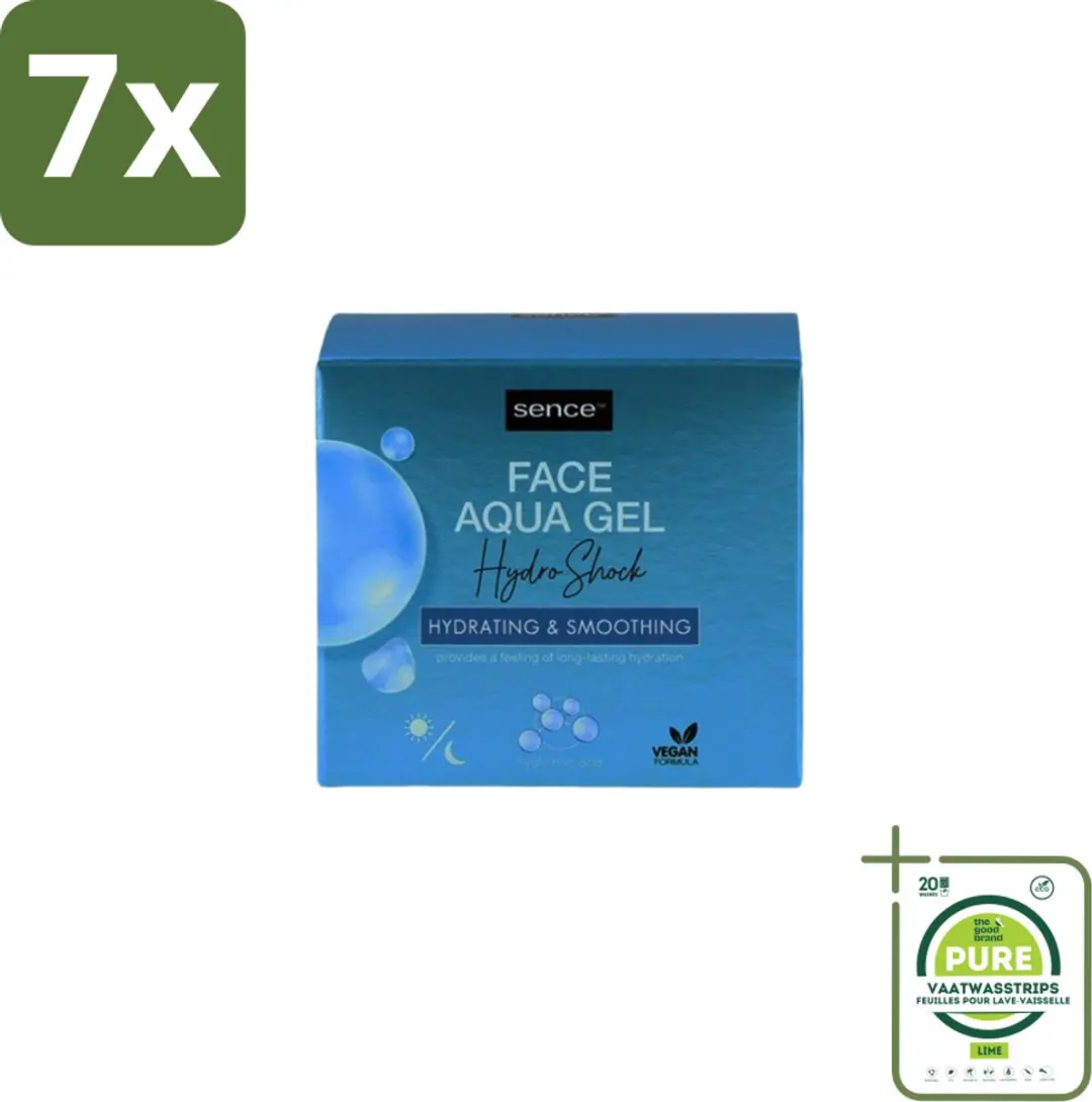 Sence Aqua Gel Hydro Shock Dagcrème 7x50ml - Hyaluronzuur