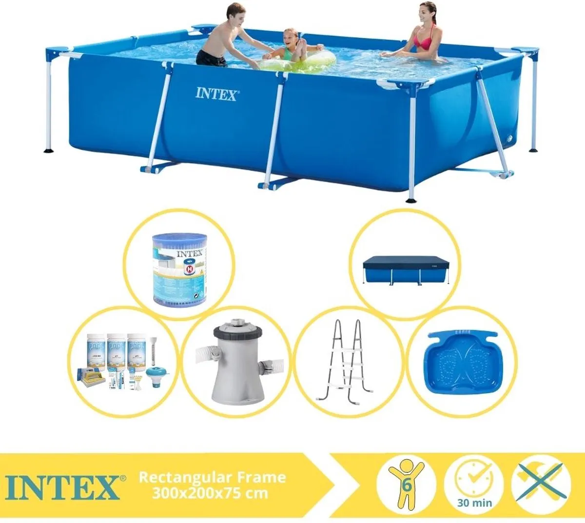 Intex 28272NP Opzetzwembad 300x200x75cm