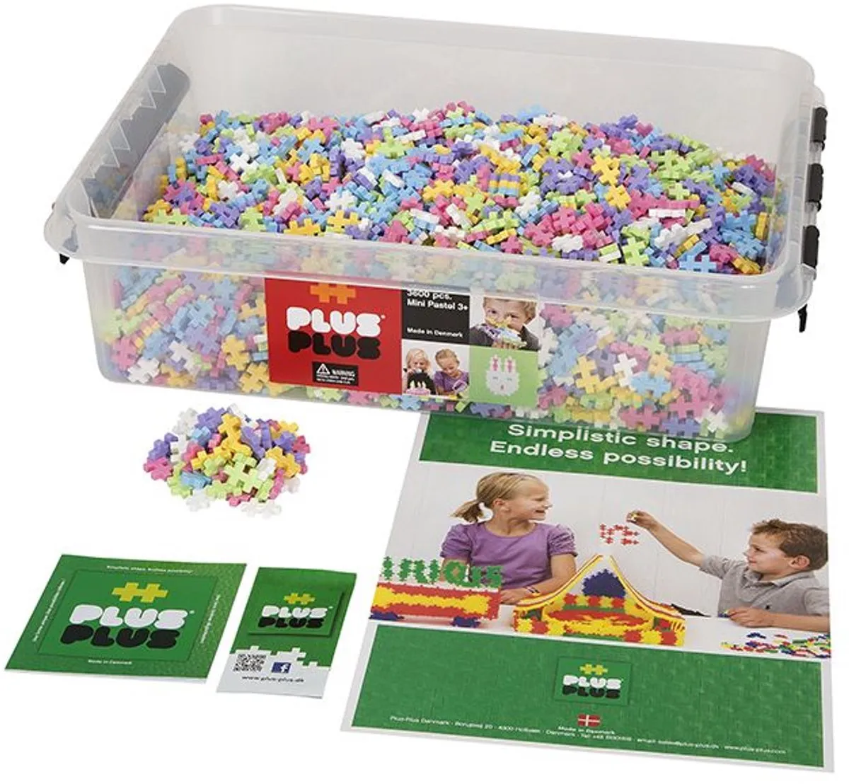 Plus-Plus Bouwstenen Multicolor 3600 Stuks