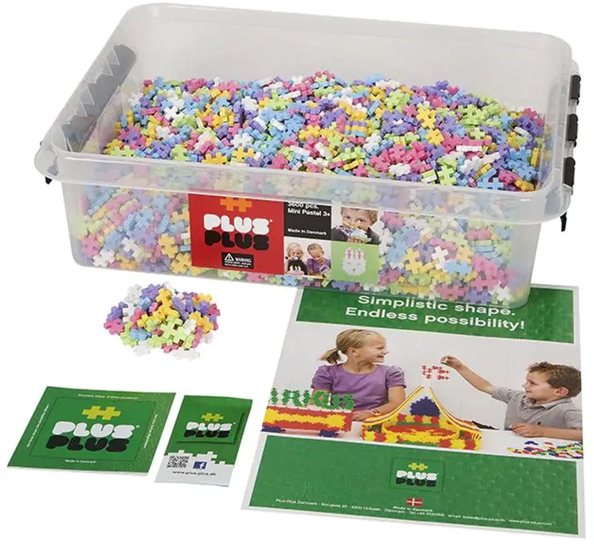 Plus-Plus Bouwstenen Multicolor 3600 Stuks