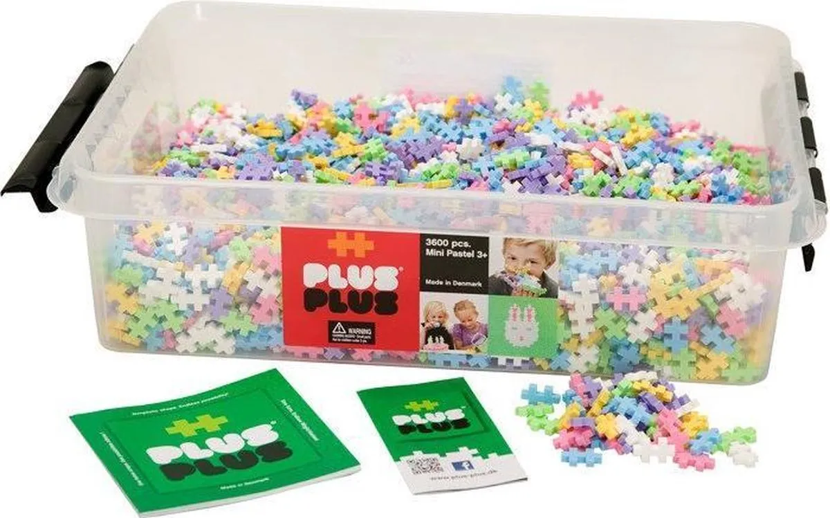 Plus-Plus Bouwstenen Multicolor 3600 Stuks