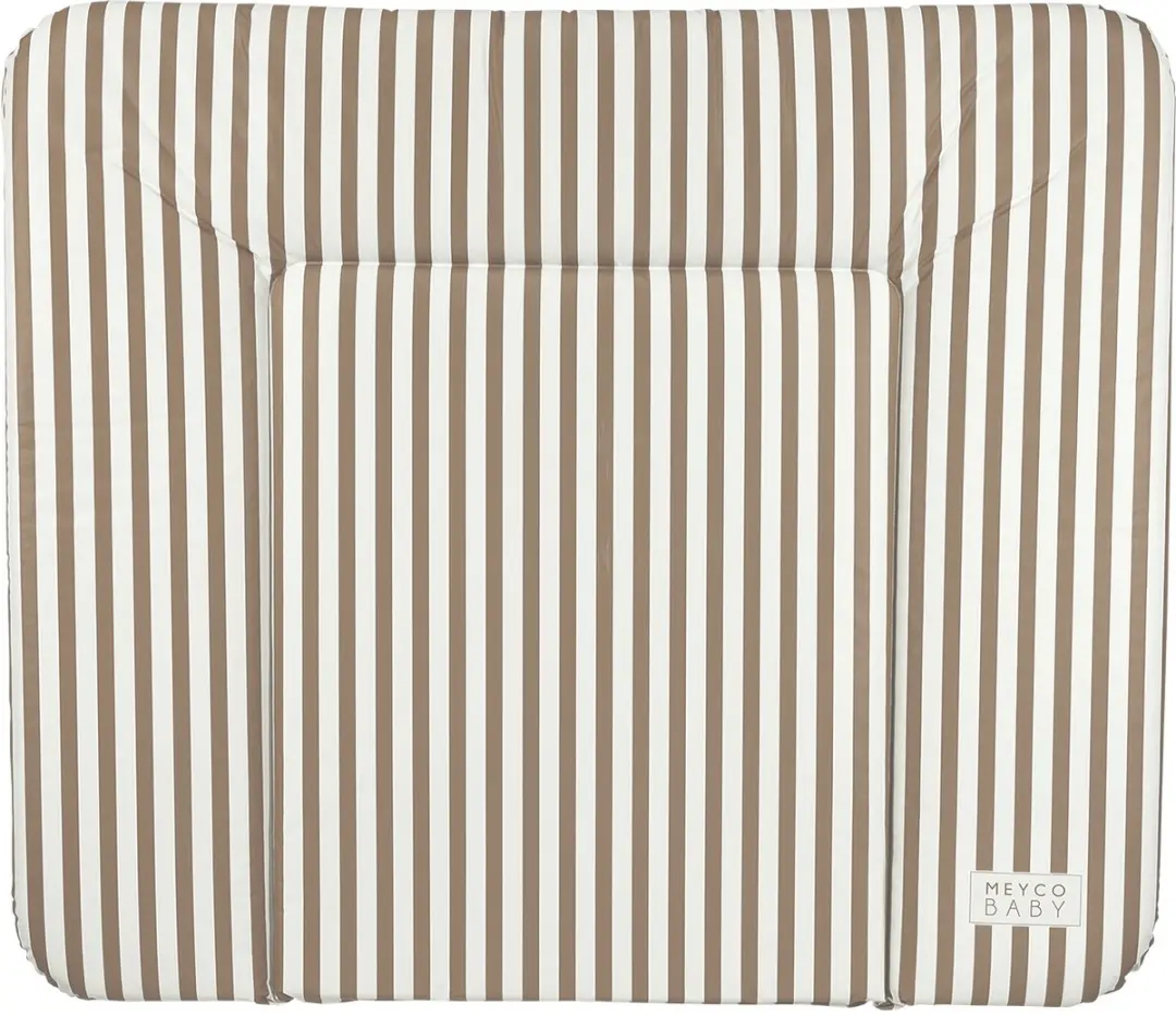 Meyco Baby Fat Stripe Aankleedkussen 72x85cm - Taupe