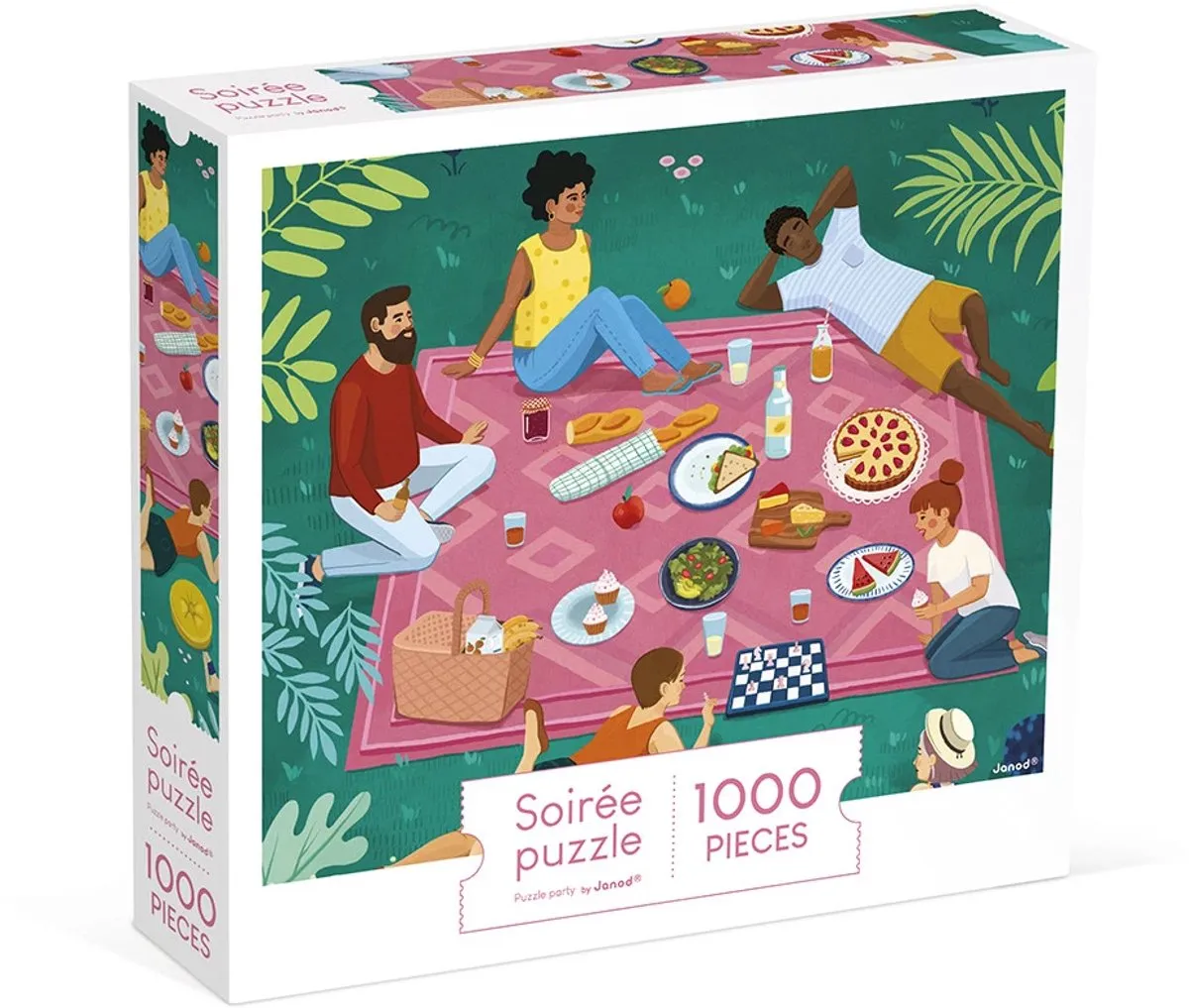 Janod Picknick Met Vrienden Puzzel 1000 Stuks