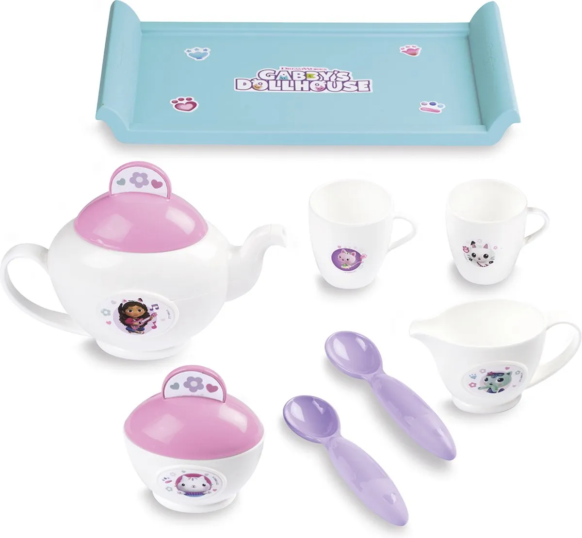 Smoby Gabby's Dollhouse Thee-Set - Groen/Blauw/Wit/Roz