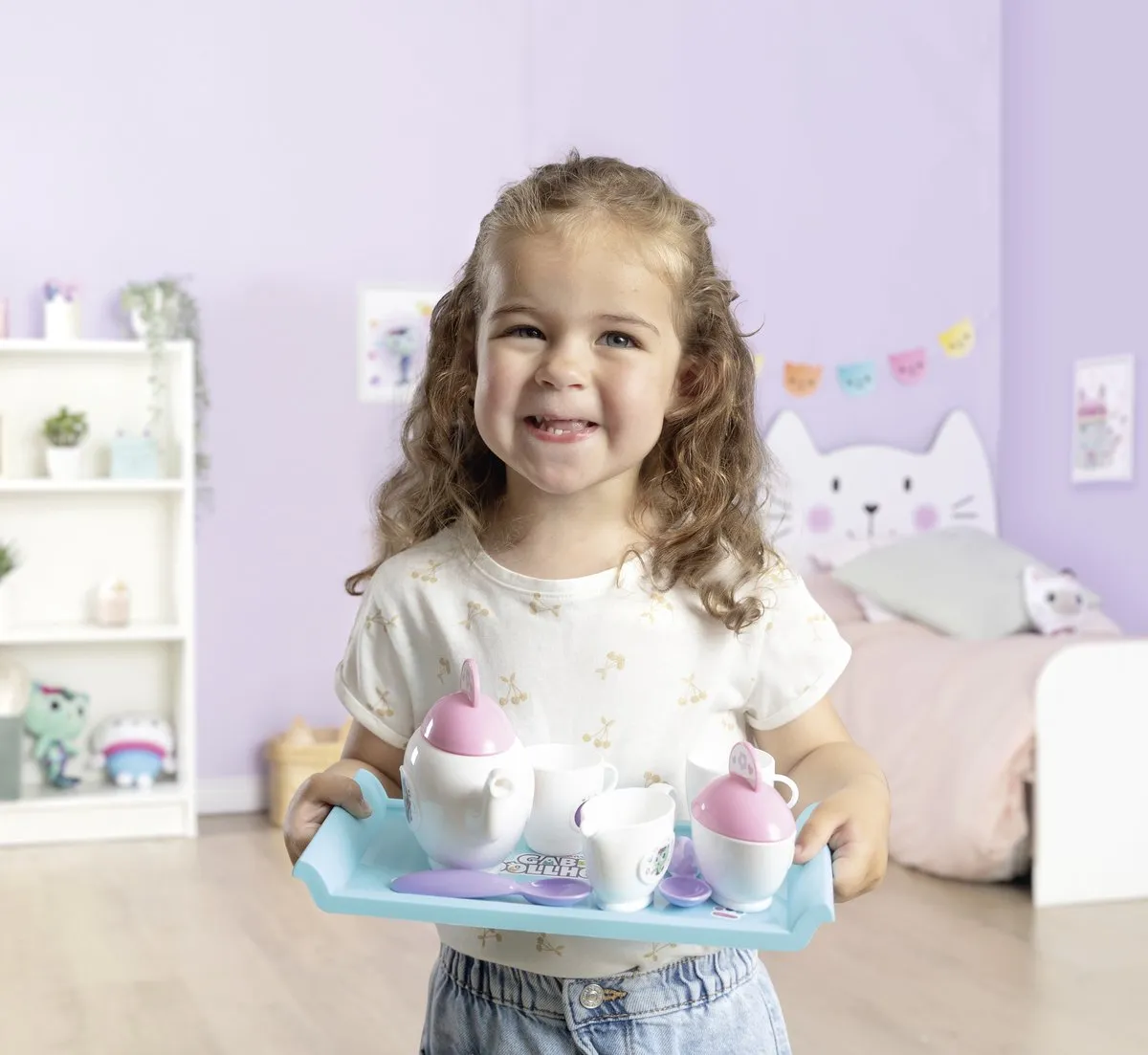 Smoby Gabby's Dollhouse Thee-Set - Groen/Blauw/Wit/Roz