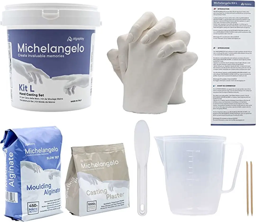 Michelangelo 3D Handafdrukset - Alginaat & Gips Kit
