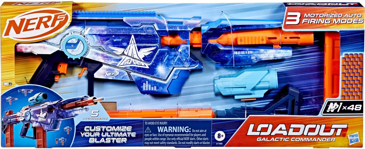 Nerf Loadout Galactic Commander G1580 Motor Blaster - 48 N1 Dart - Multi
