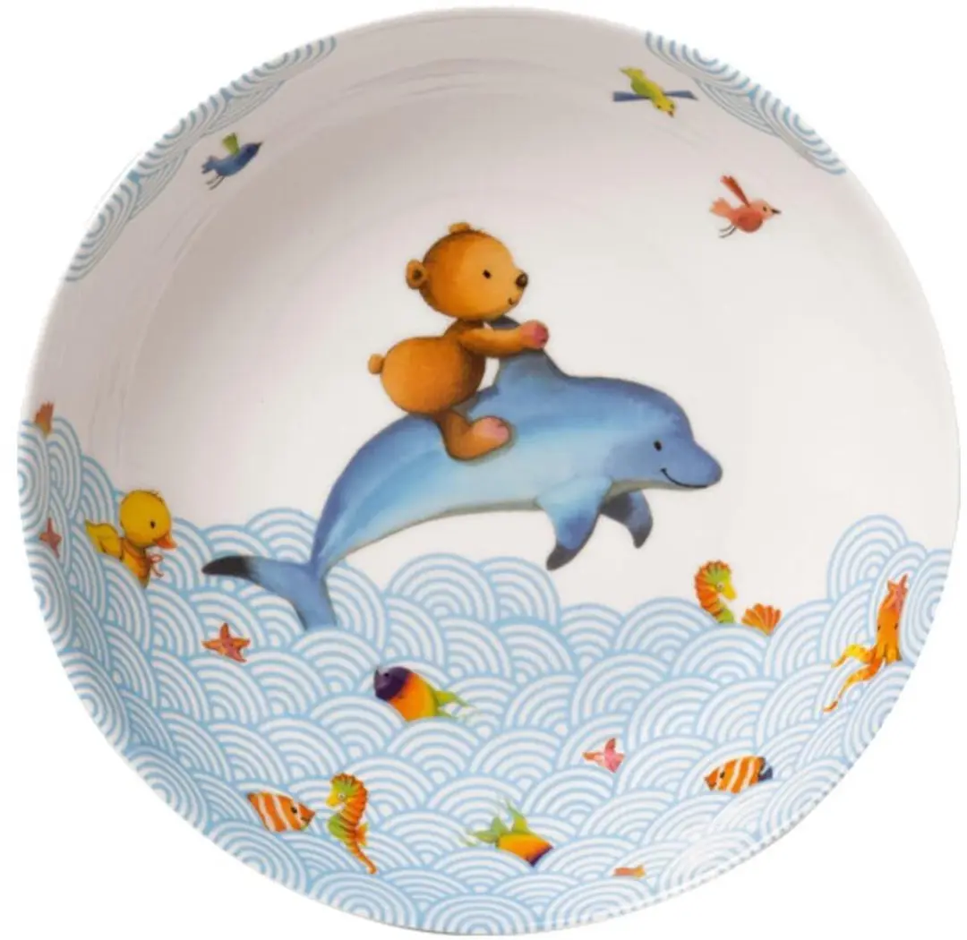 Villeroy & Boch Happy as a Bear Kindergeschirrset - 2 Stuks - Gekleurd