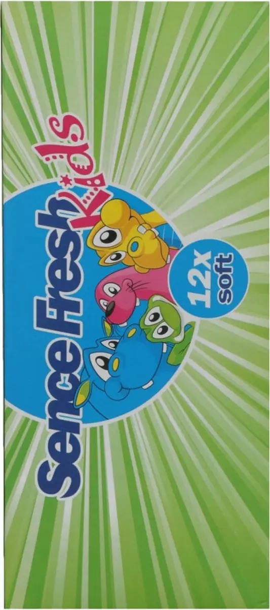 Sence Fresh Kids Tandenborstels - 36 Stuks (12x3) - Blauw/Oranje/Rosa