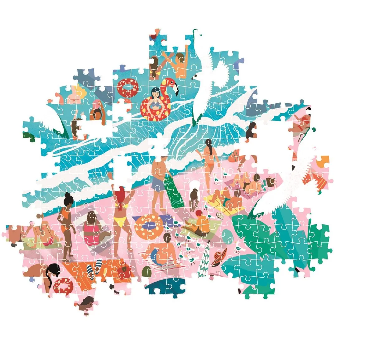 Clementoni Zondag Aan Het Strand Puzzel 1000 Stuks - Multikleur