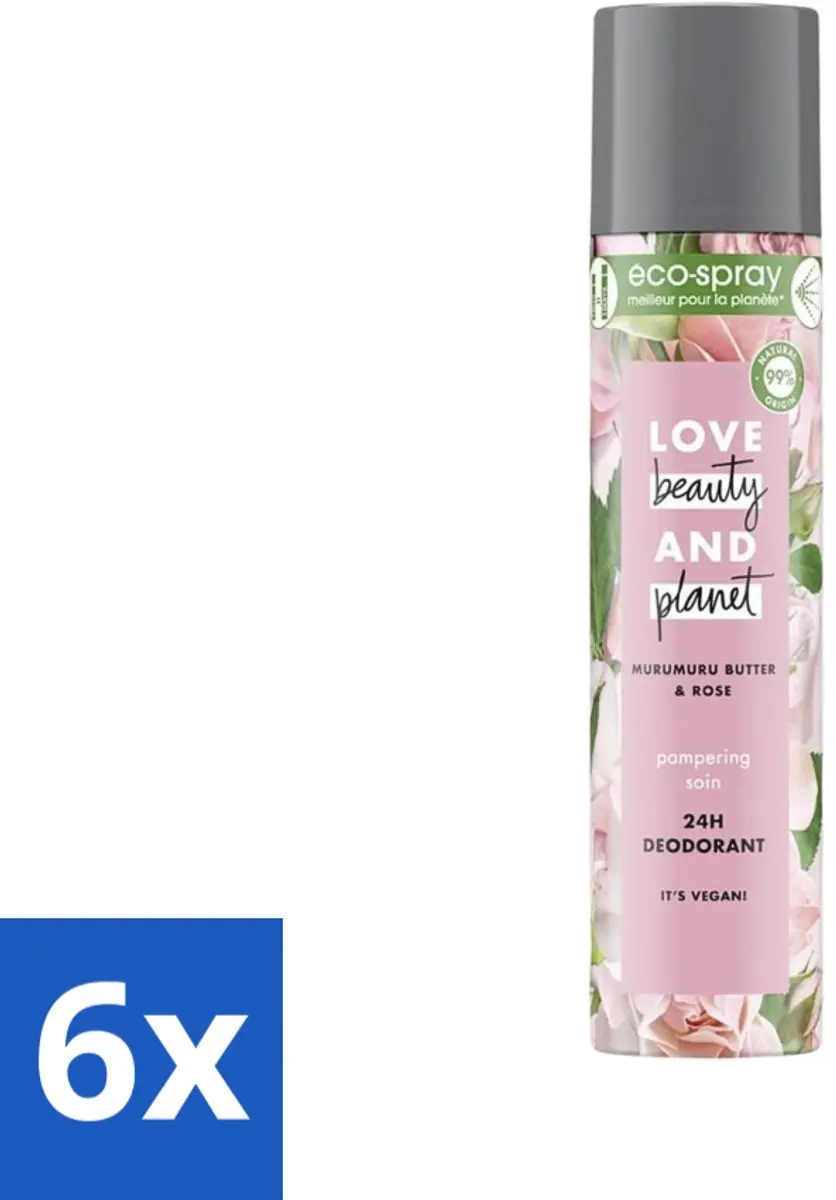 Love Beauty and Planet Murumuru Butter & Rose Deospray 450ml