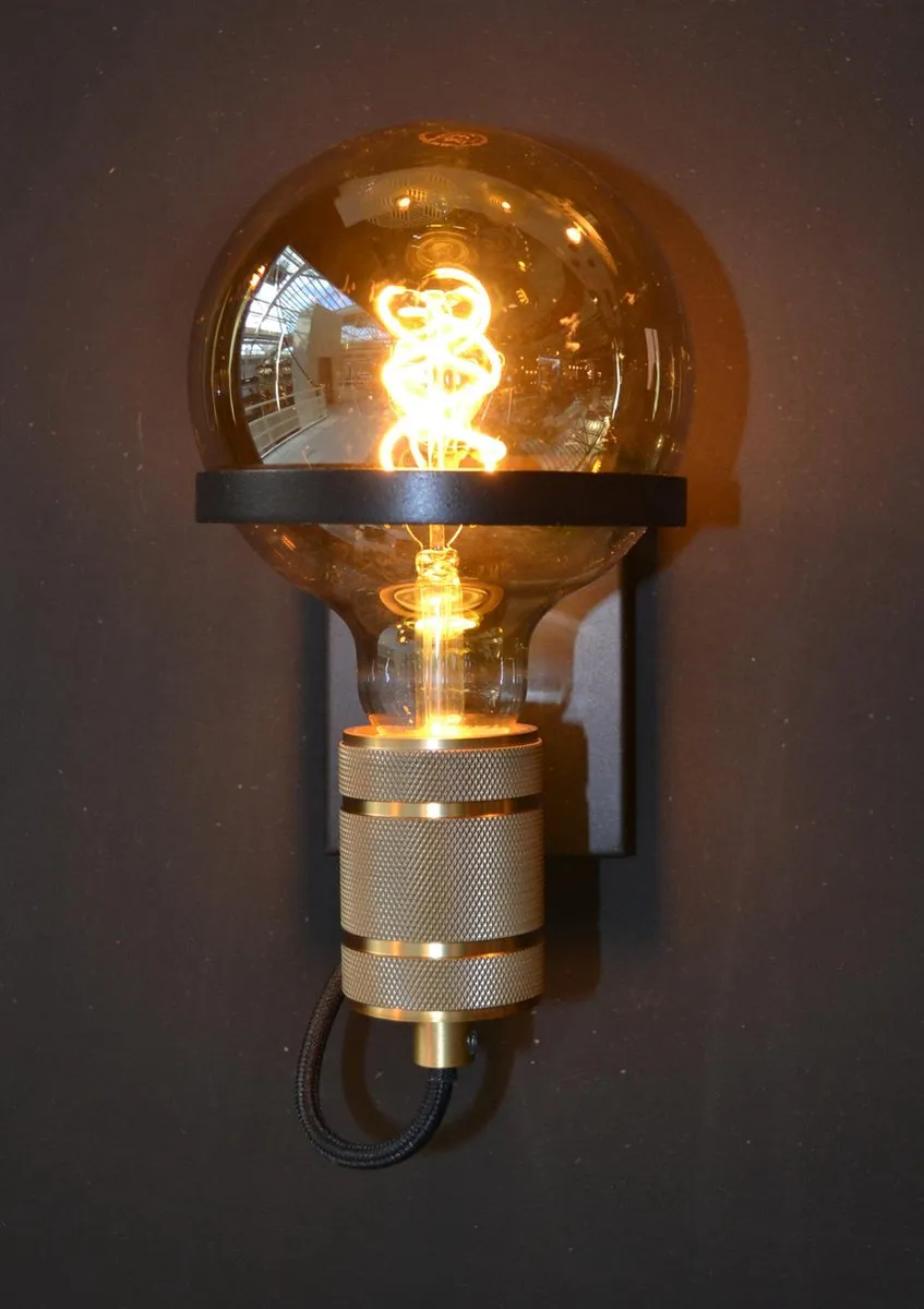 Lucide Ottelien Wandlamp Ø17,7cm - Zwart
