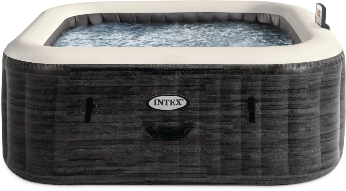 Intex PureSpa Jet & Bubble Deluxe 28452 Opblaasbare Spa - 6 Personen - 170 Jets - Zwart