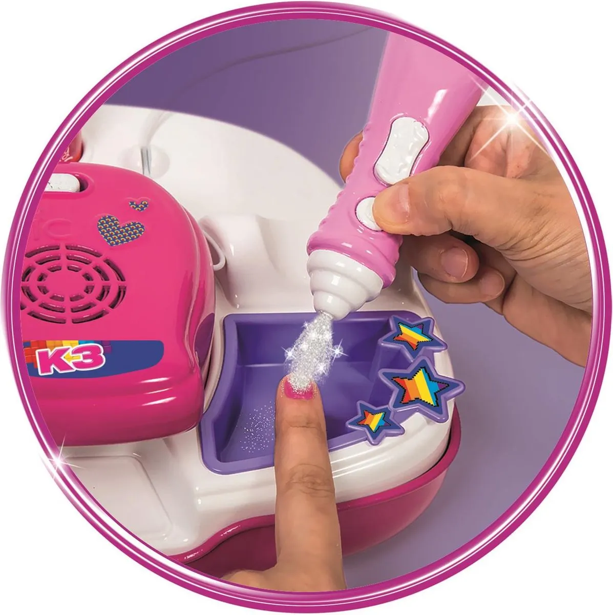 Clementoni K3 Nagelstudio Nail Art Set - Multi Kleur