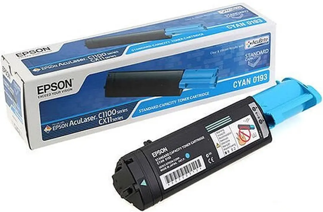 Epson S050193 Tonercartridge AcuBrite Cyaan - 1500 Pag.