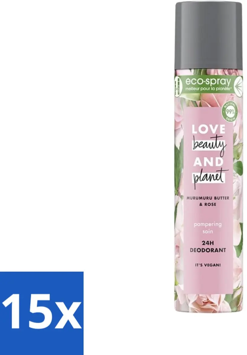 Love Beauty and Planet Murumuru Butter & Rose Deospray 75ml