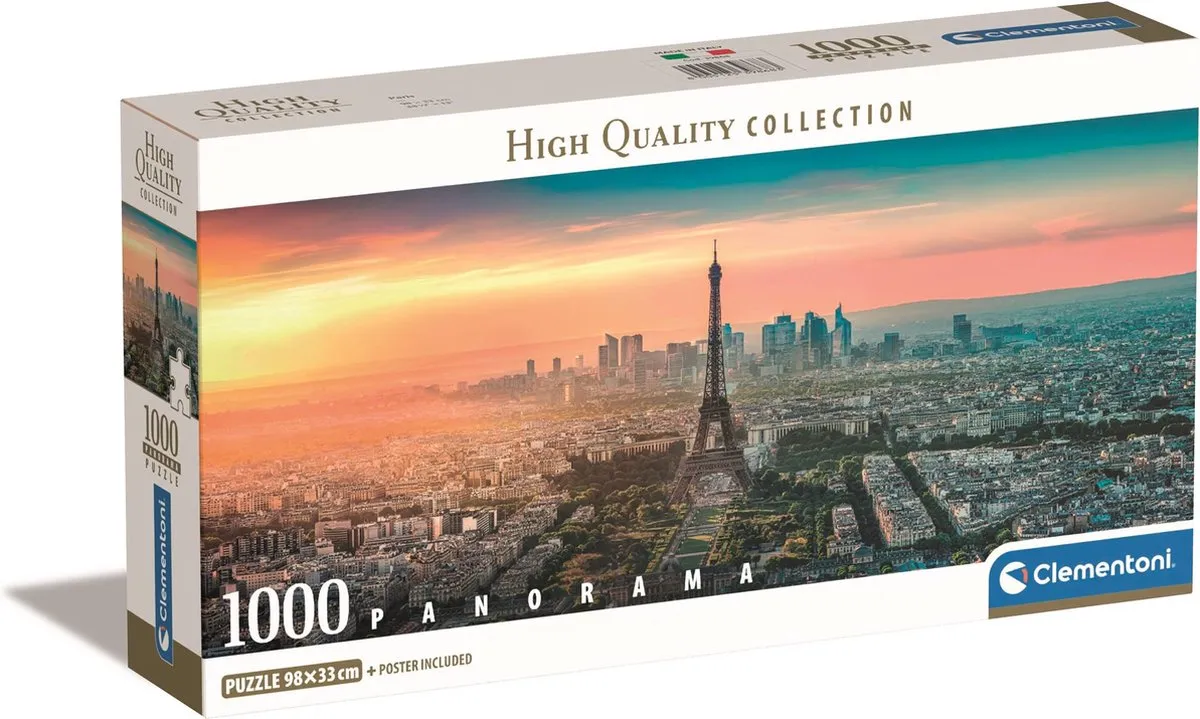 Clementoni Panorama Parijs Puzzel 1000 Stukjes - Multicolor