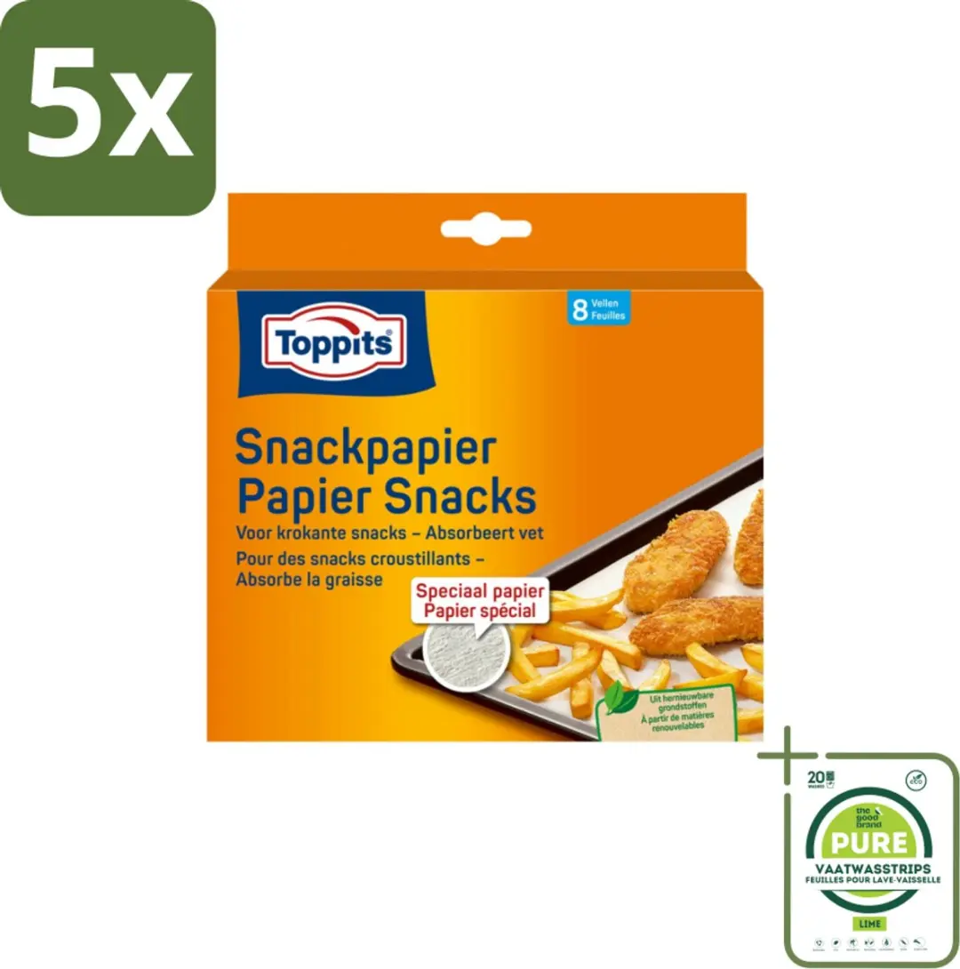 Toppits Snackpapier Multicolor