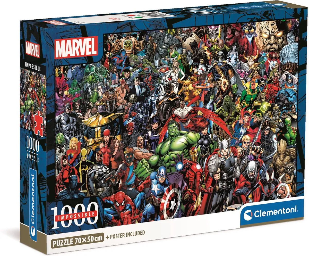 Clementoni Marvel Universe Puzzel 1000 Stuks