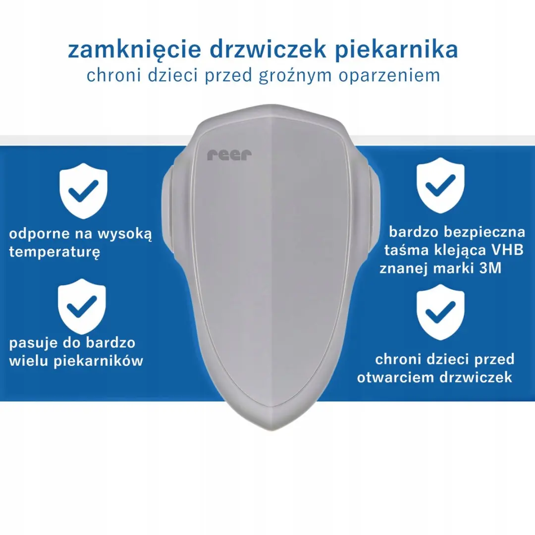 Reer Oven Deurbeveiliging Grijs - Zelfklevend